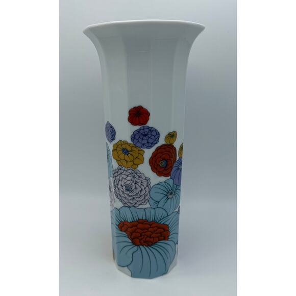 100 Jahre Rosenthal Germany 1979 Linie Polygon Floral Tapio Wirkkala Patras Vase - Picture 3 of 8